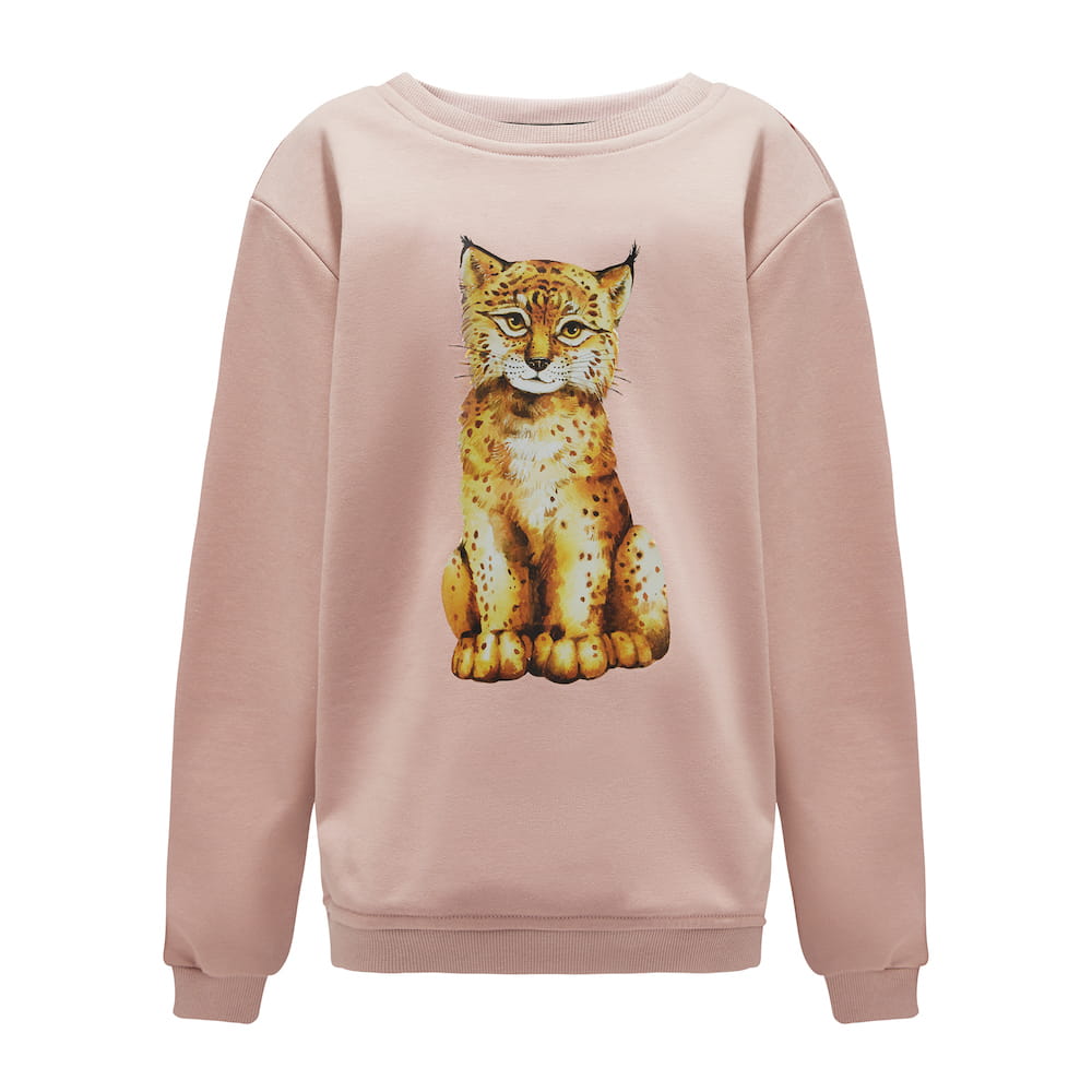 Bluza Kids z Rysiem Brudny Róż