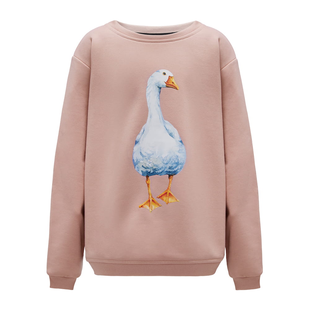 Bluza Kids z Gęsią Brudny Róż