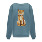 Bluza Kids z Rysiem Niebieski Dżins