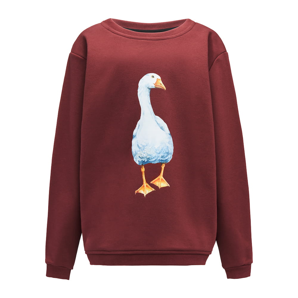 Bluza Kids z Gęsią Ciemny Burgund