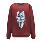 Bluza Kids z Wilkiem Ciemny Burgund
