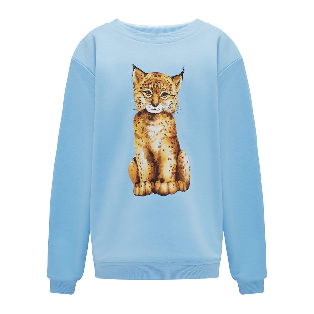 Bluza Kids z Rysiem Błękit