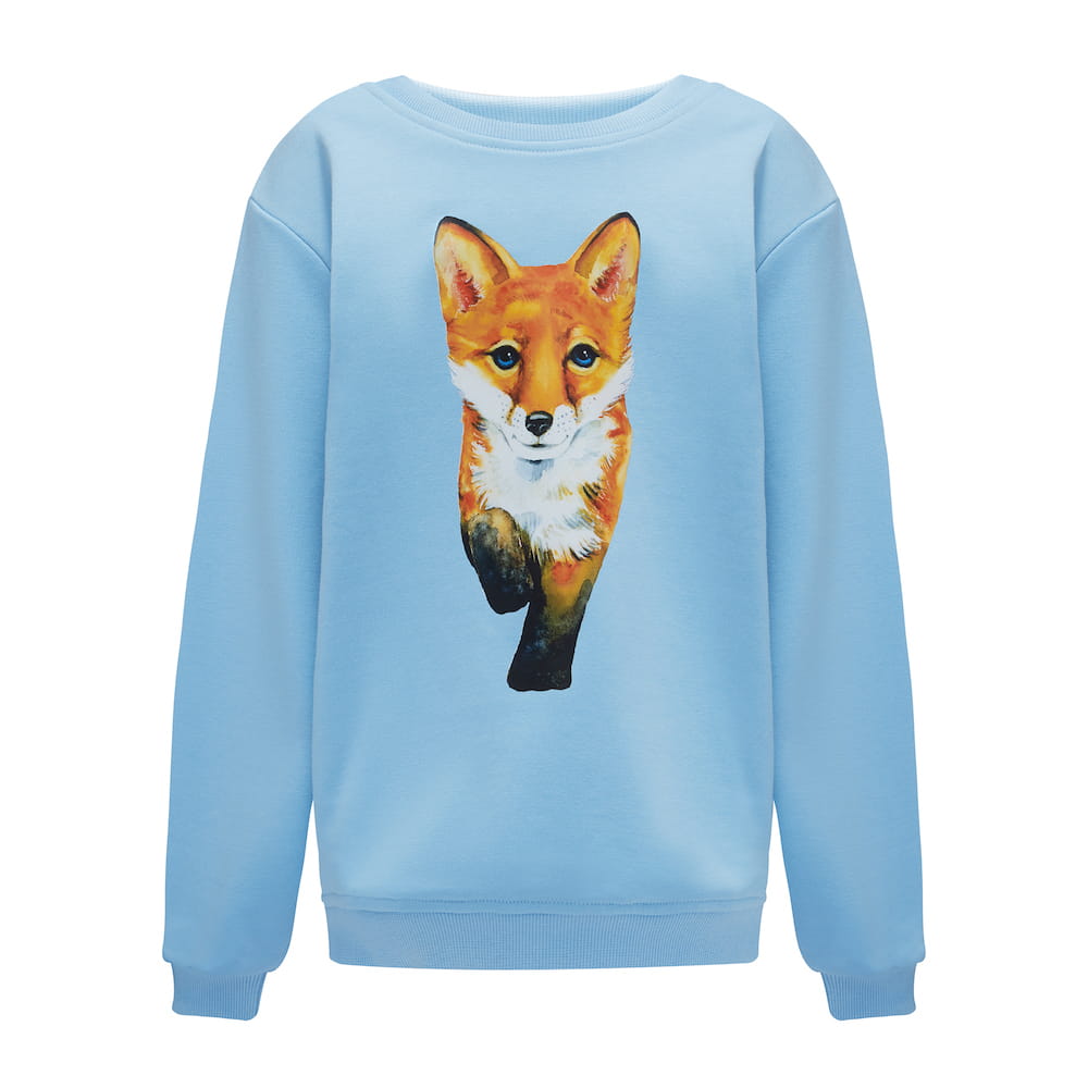 Bluza Kids z Lisem Błękit