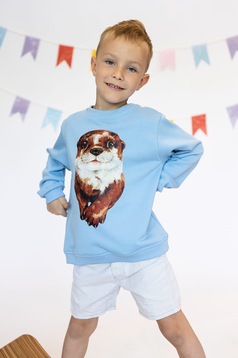 Bluza Kids z Wydrą Błekit