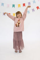 Bluza Kids z Królikiem Smoky Pink