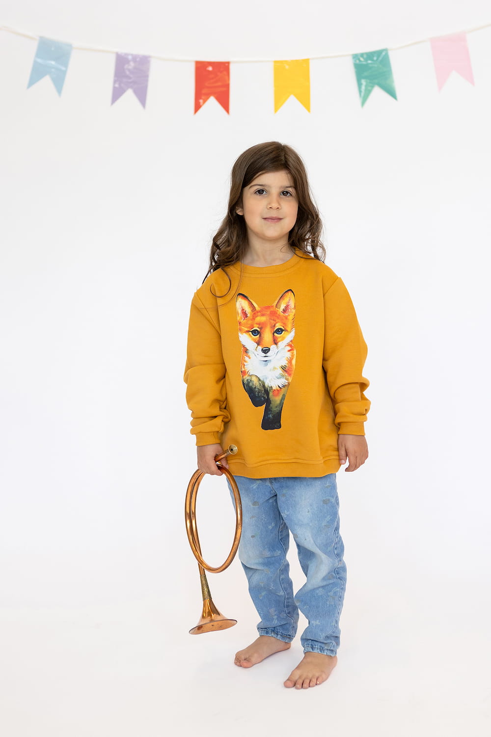 Bluza Kids z Lisem Miód