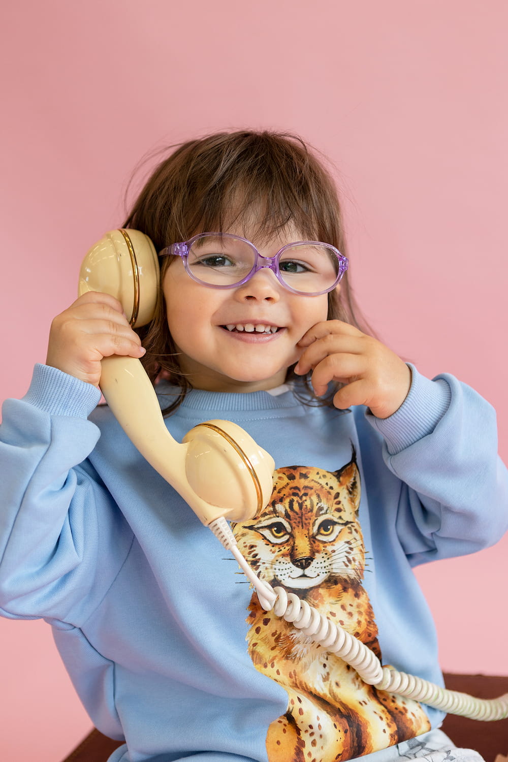 Bluza Kids z Rysiem Błękit