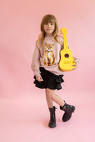 Bluza Kids z Rysiem Smoky Pink