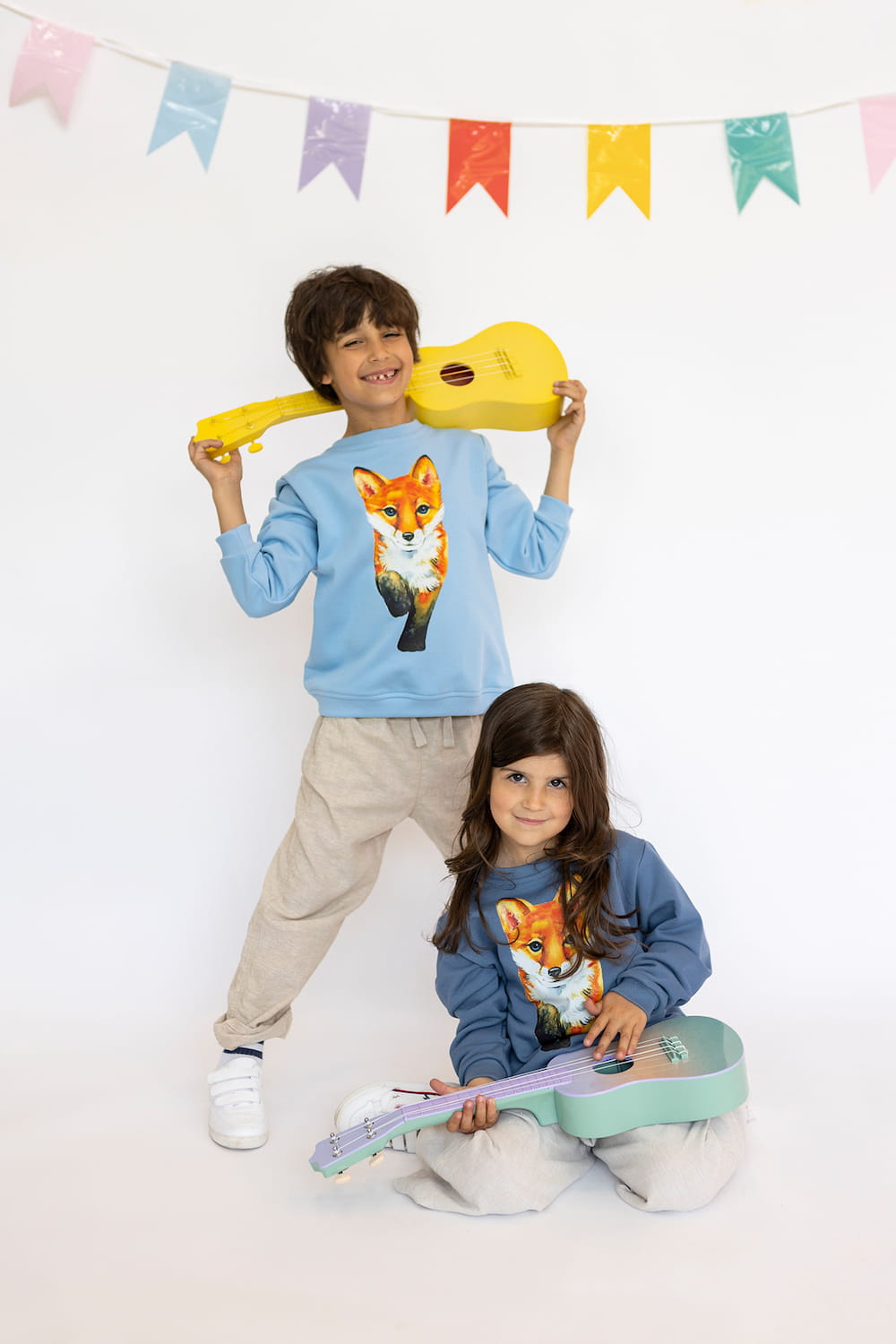 Bluza Kids z Lisem Błękit