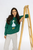 Bluza Kids z Gęsią Butelkowa Zieleń