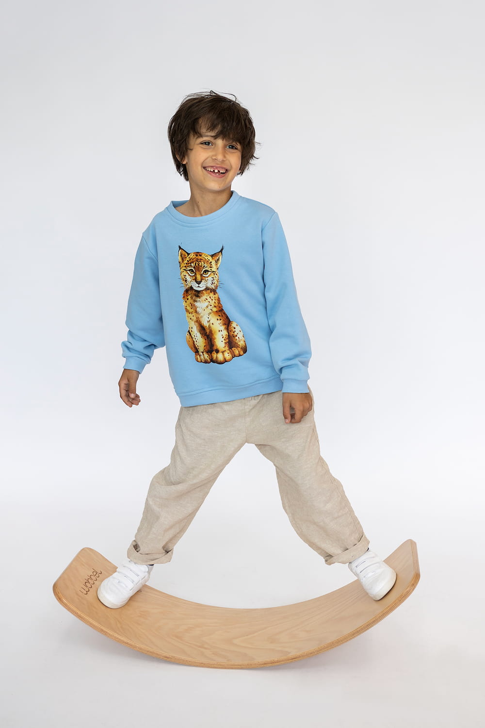 Bluza Kids z Rysiem Błękit