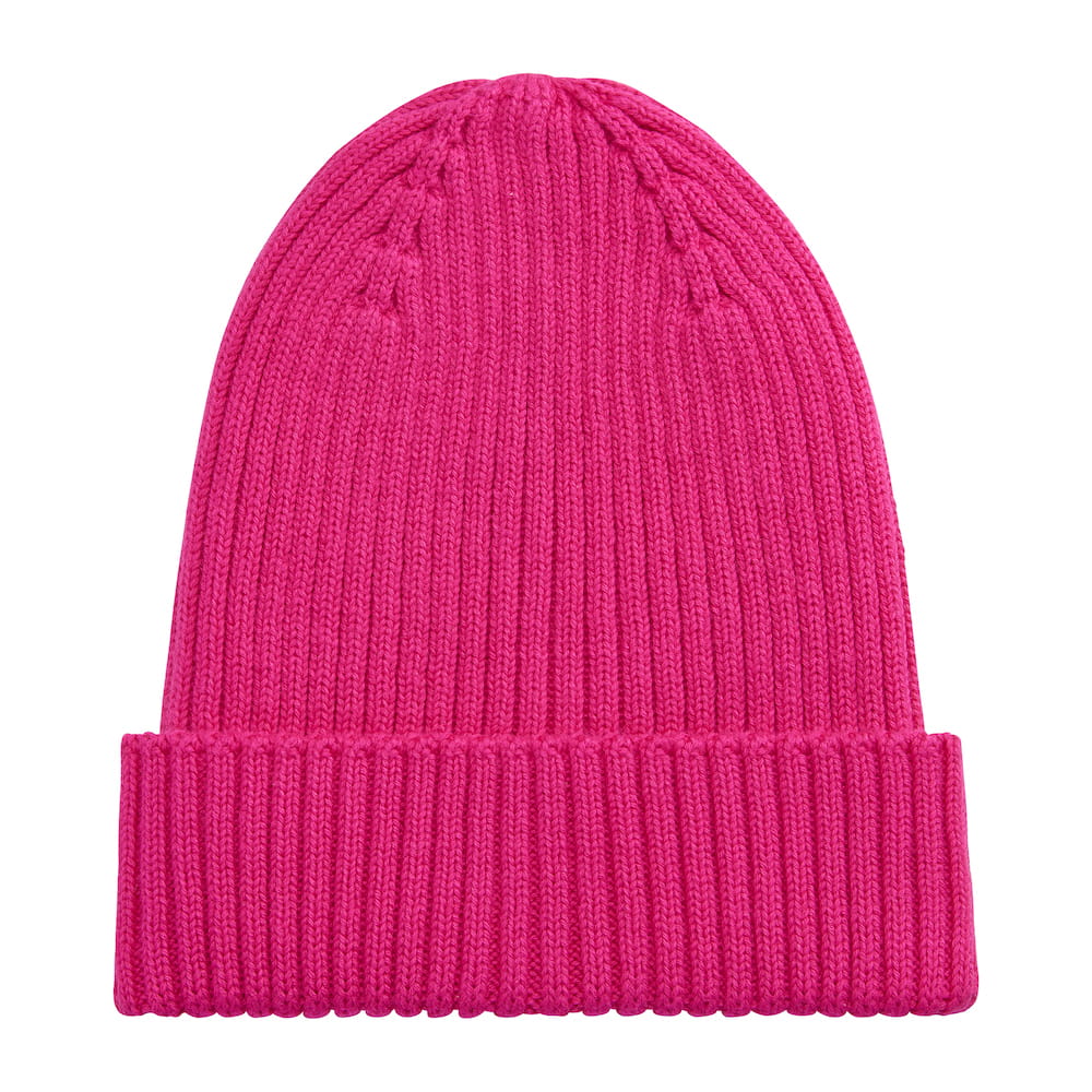 Beanie Organic Fuksja