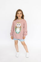 Bluza Kids z Sową Smoky Pink