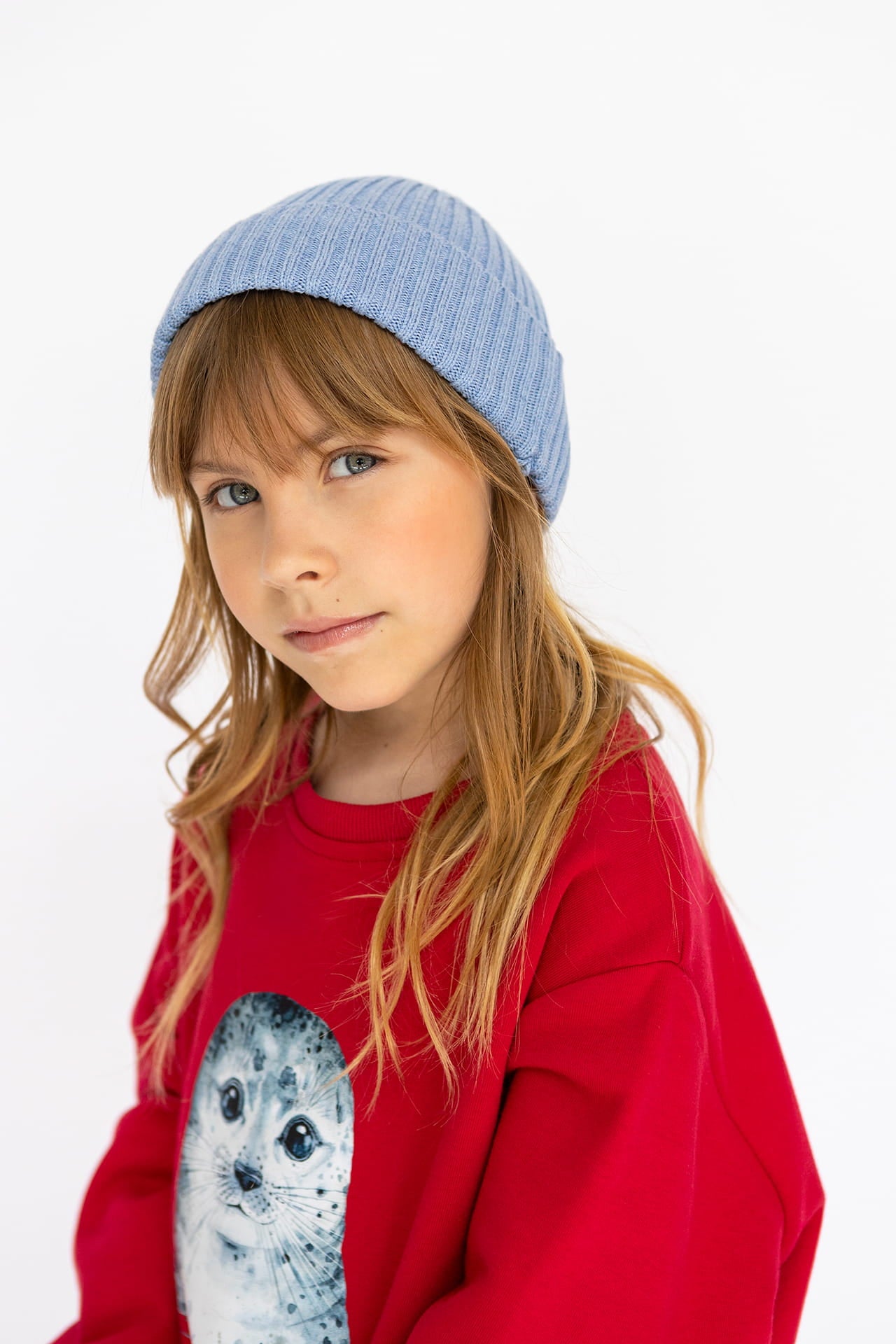 Bluza Kids z Foką Malinowa Czerwień
