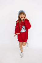 Bluza Kids z Foką Malinowa Czerwień
