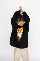 Bluza Kids z Lisem Czarna