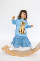Bluza Kids z Rysiem Błękit