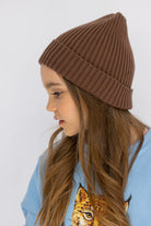 Beanie Organic Jasny Brąz