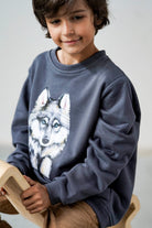 Bluza Kids z Wilkiem Zgaszony Granat