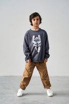 Bluza Kids z Wilkiem Zgaszony Granat