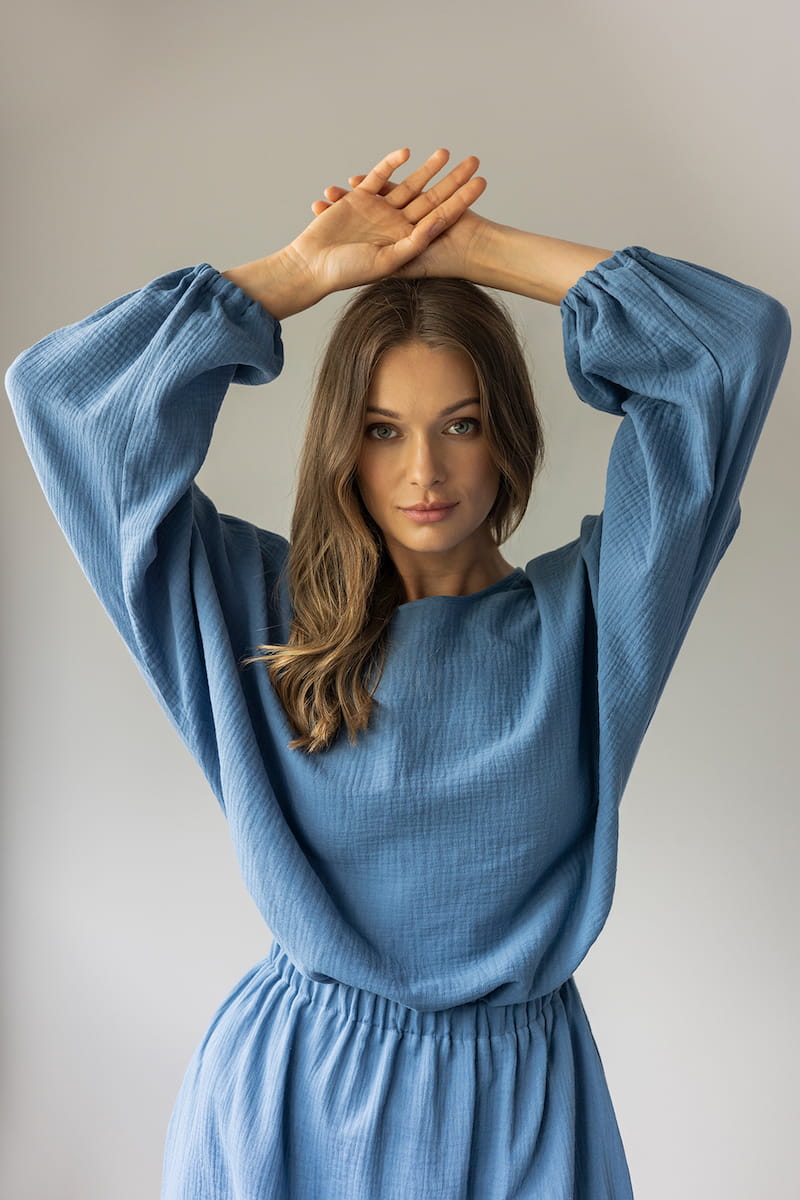 Sukienka Summer Crush Maxi Niebieski Denim