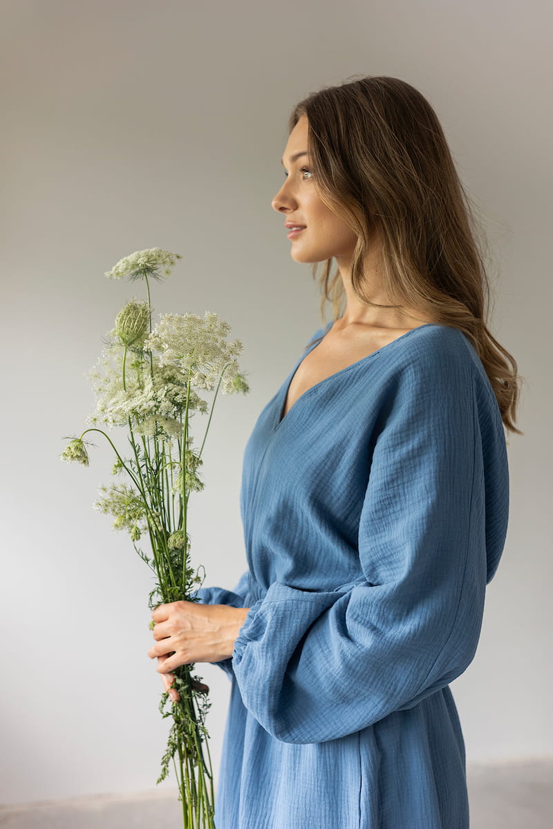 Sukienka Summer Crush Maxi Niebieski Denim