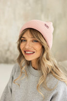 Czapka Cosy Days Różowa 100% Merino Extra Fine