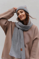 Czapka Cosy Days Szara 100% Merino Extra Fine