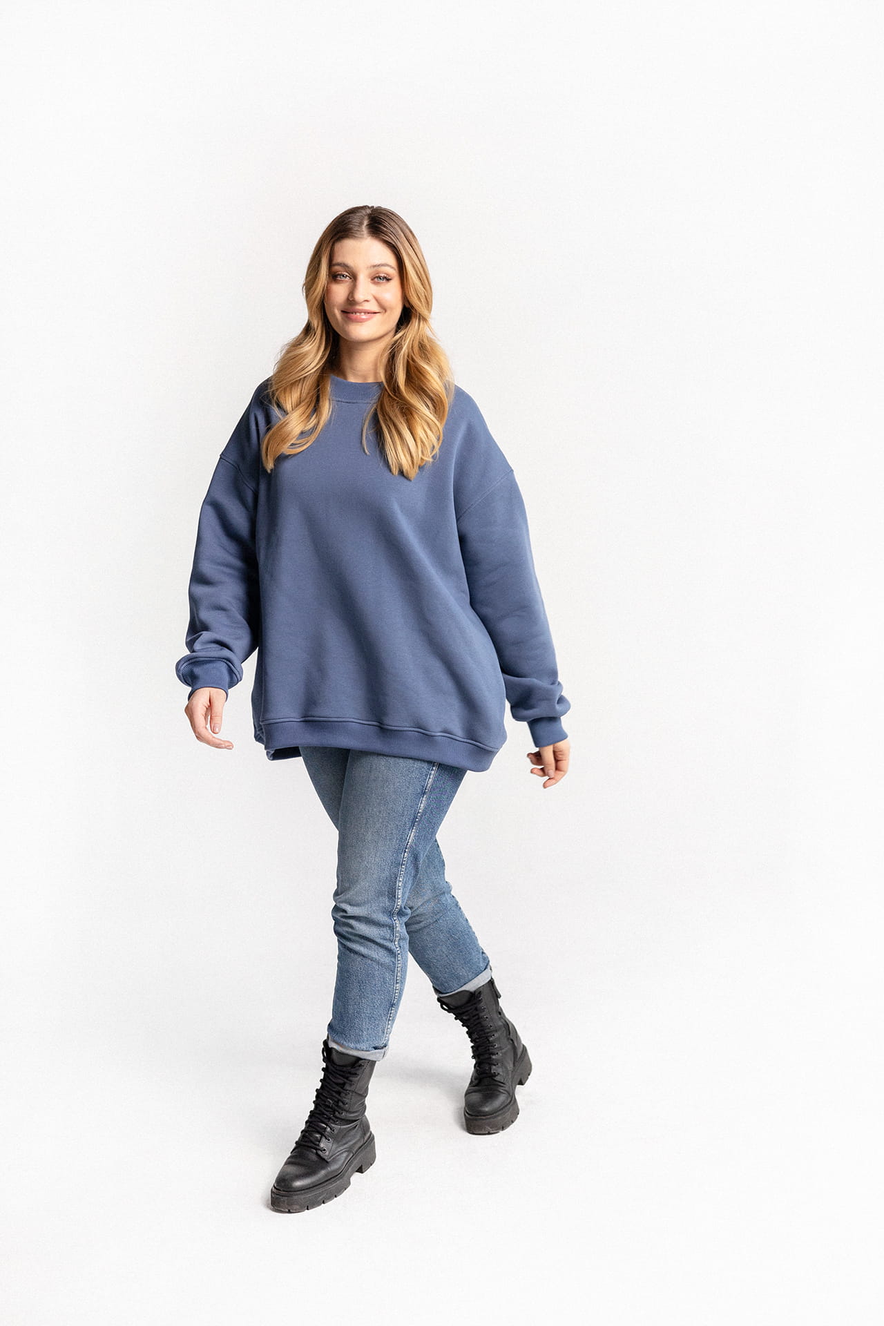 Bluza Biggie Niebieski Dżins