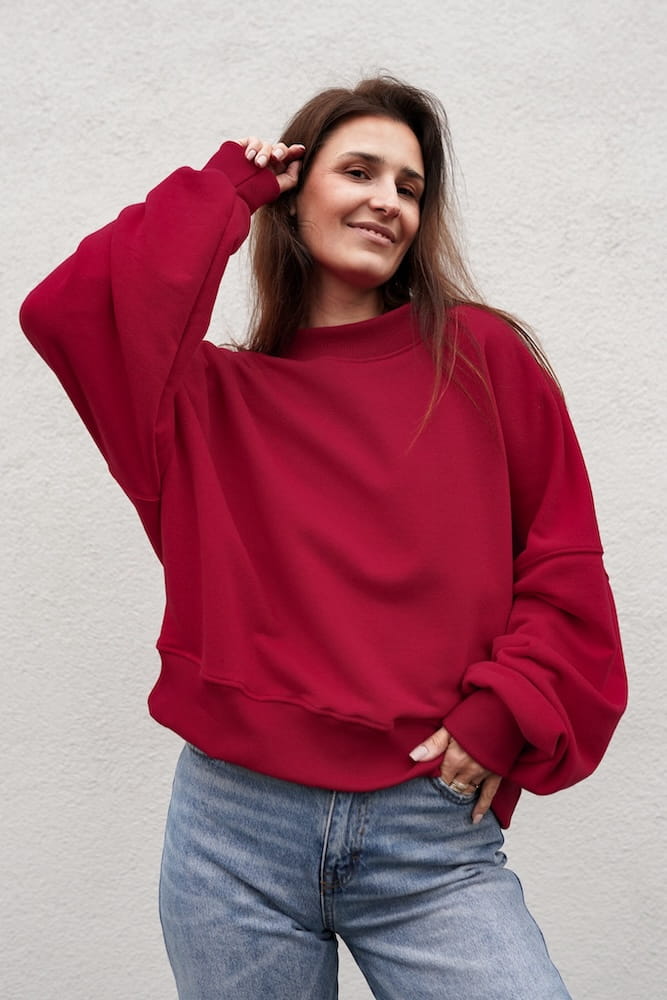 Bluza Iconic Malinowa Czerwień