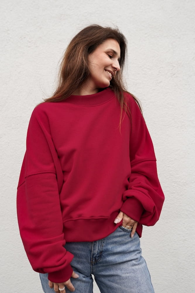 Bluza Iconic Malinowa Czerwień