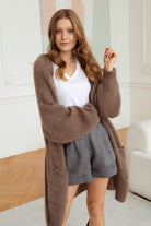 Kardigan Woollen far niente Mocca