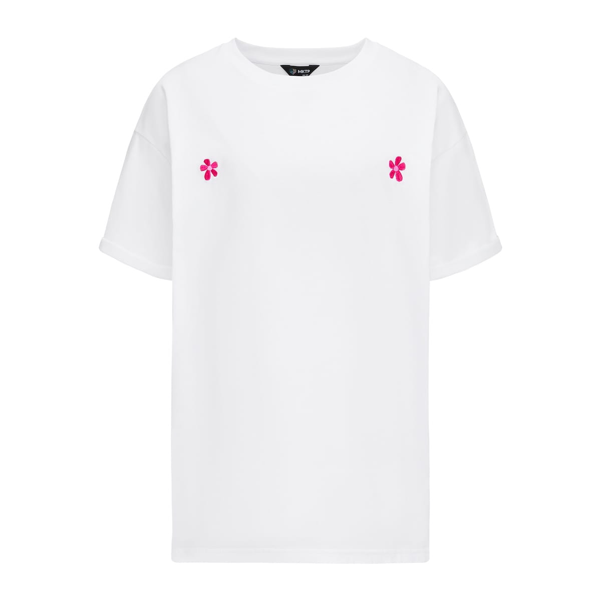 T-shirt Voilà Biały Bratki
