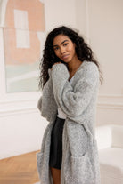 Kardigan Woollen far niente Szary