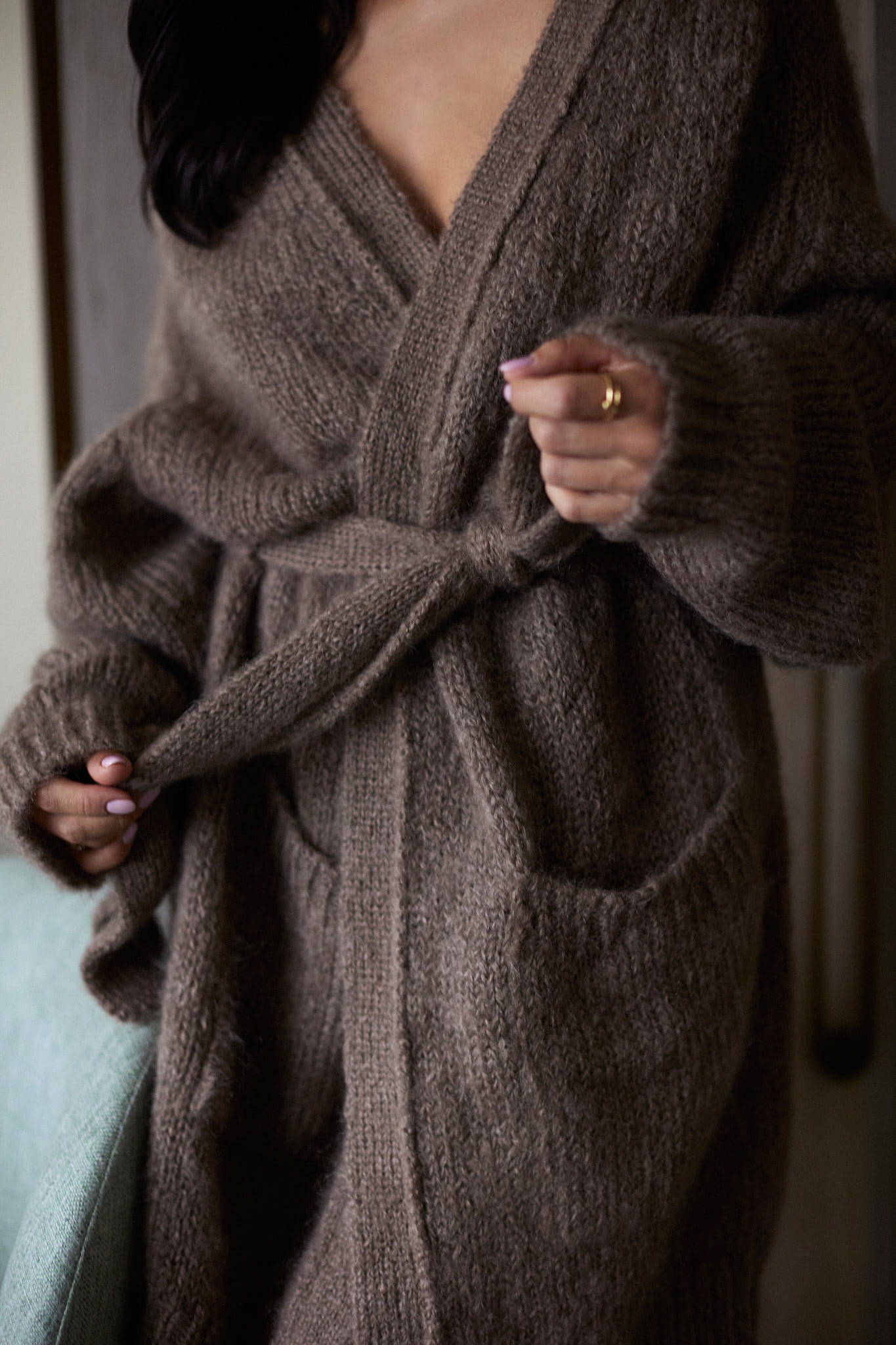Kardigan Woollen far niente Mocca