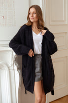 Kardigan Woollen far niente Grafit
