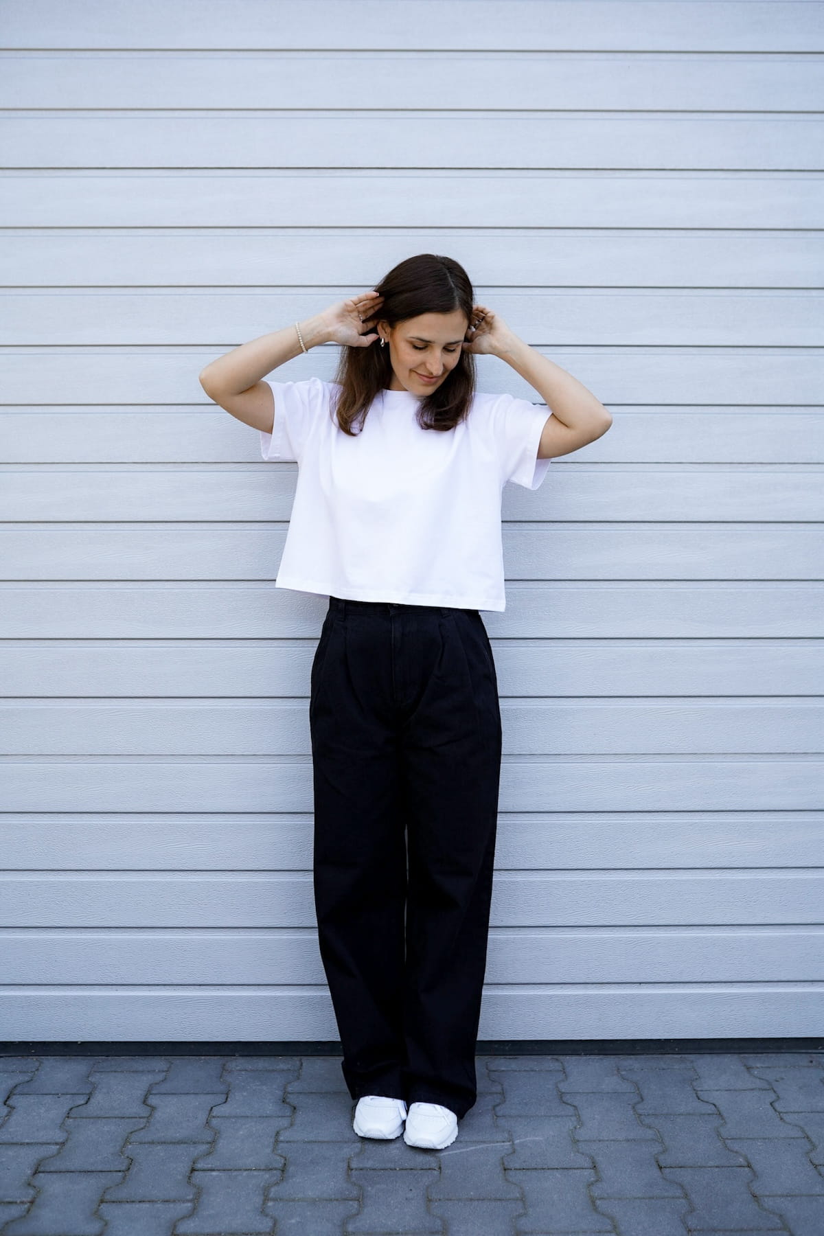 T-shirt Crop-Voilà Biały