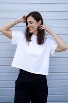 T-shirt Crop-Voilà Biały