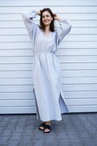 Sukienka Summer Crush Maxi Szary Jasny Pastel