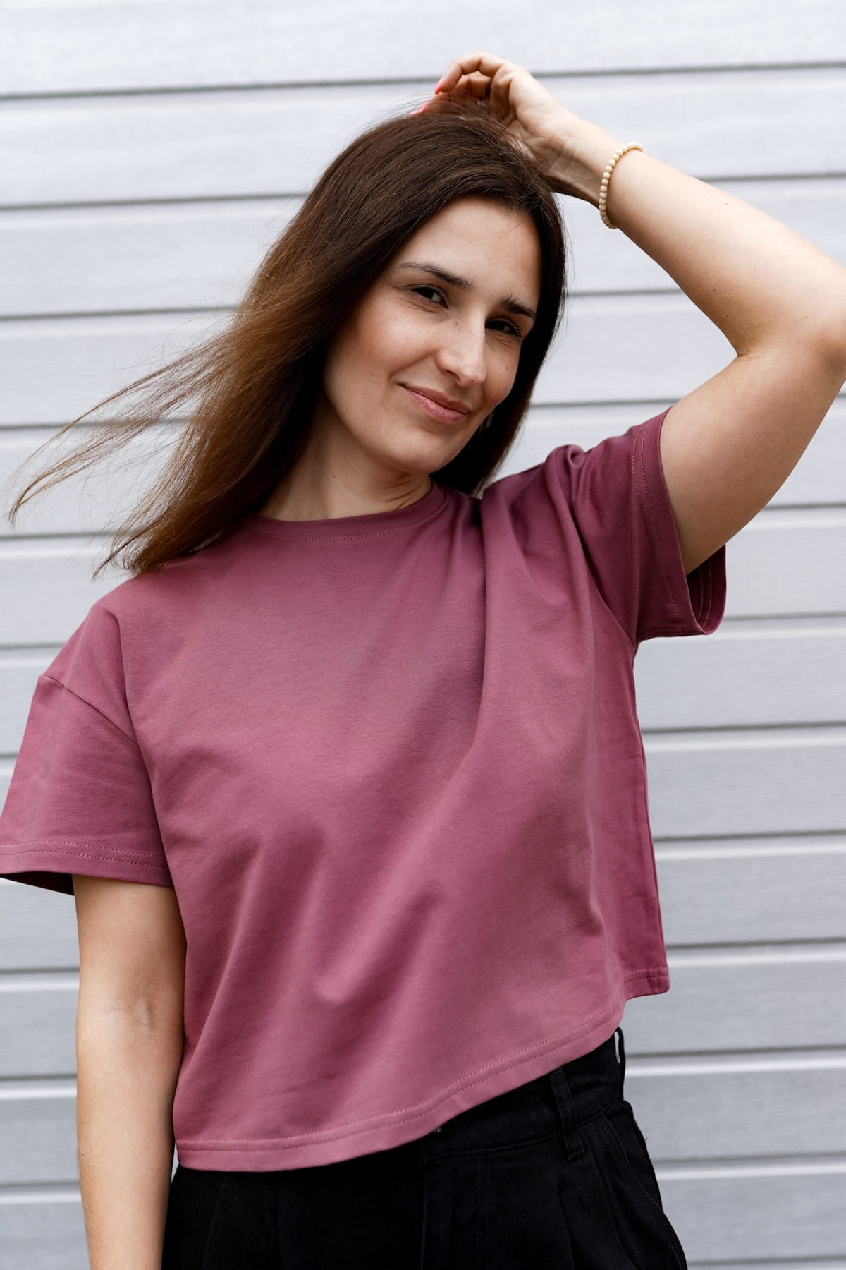 T-shirt Crop-Voilà Rose Brown