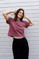T-shirt Crop-Voilà Rose Brown
