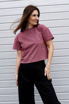 T-shirt Crop-Voilà Rose Brown