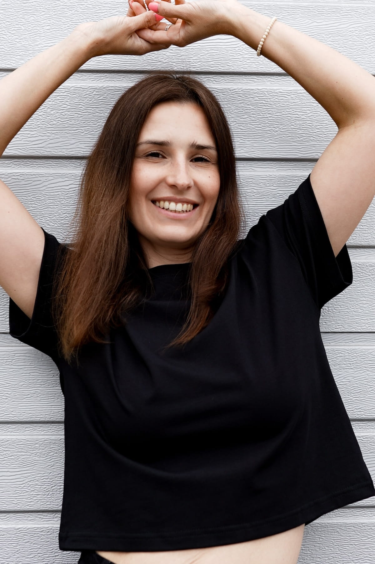 T-shirt Crop-Voilà Czarny