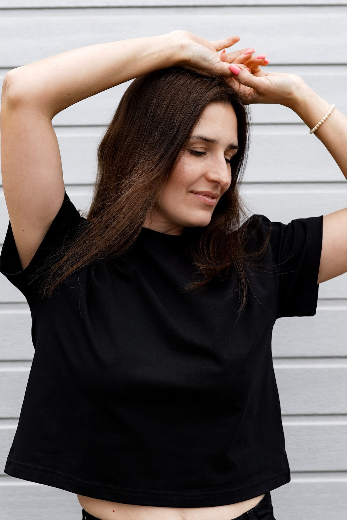 T-shirt Crop-Voilà Czarny