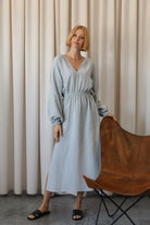 Sukienka Summer Crush Maxi Szary Jasny Pastel