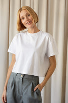 T-shirt Crop-Voilà Biały
