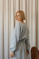 Sukienka Summer Crush Maxi Szary Jasny Pastel