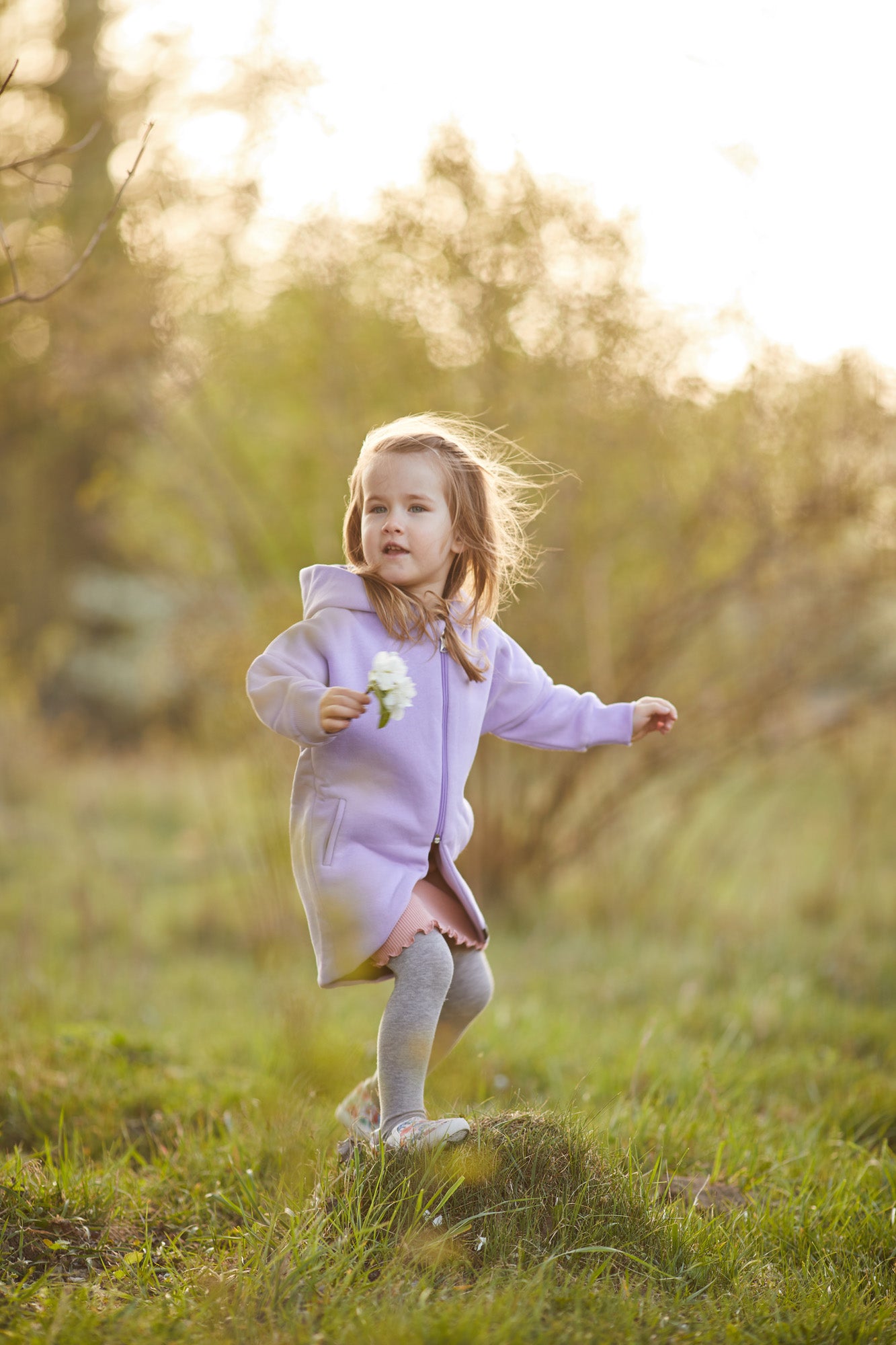 Płaszczobluza KIDS Liliowy