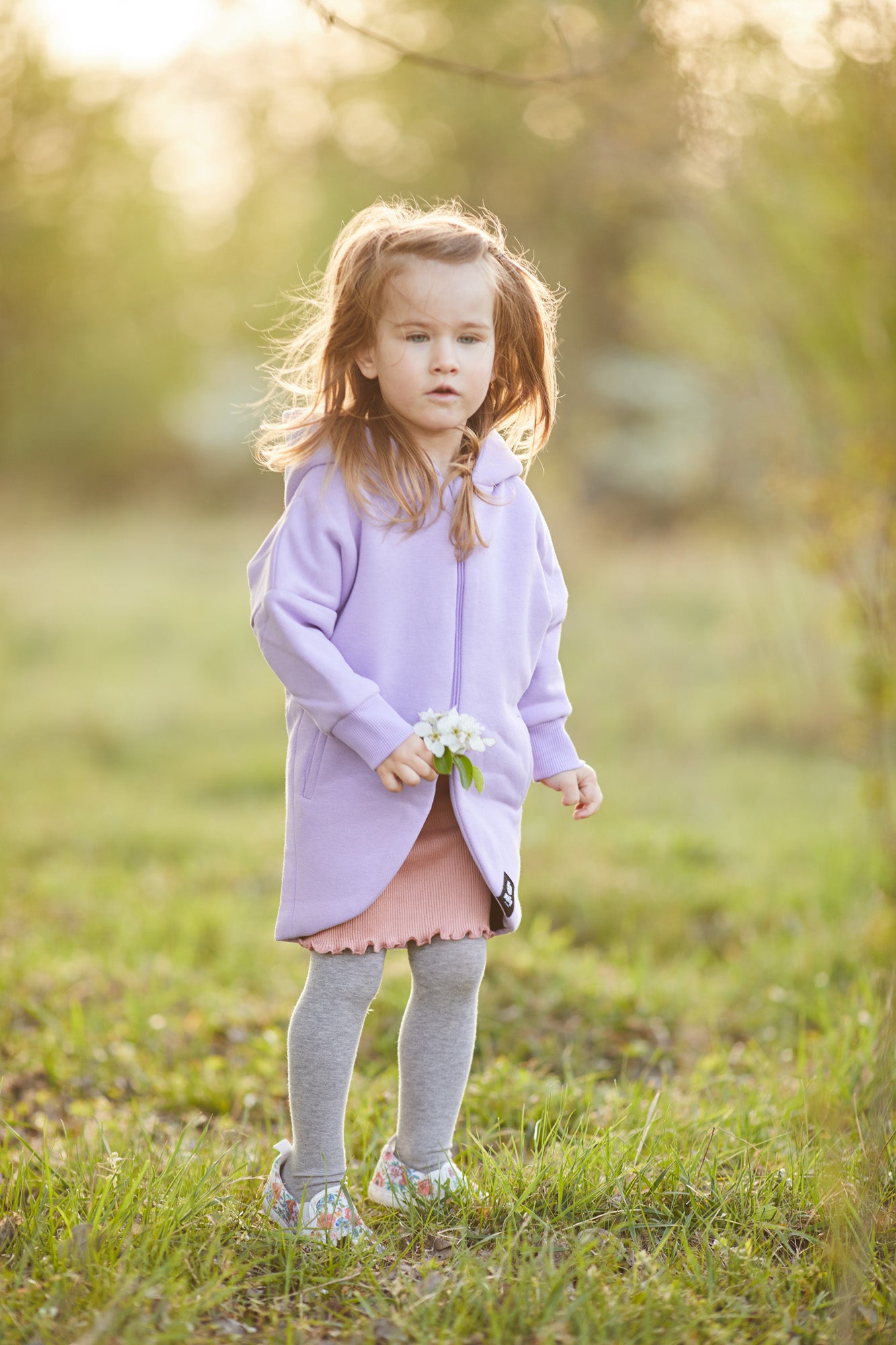 Płaszczobluza KIDS Liliowy