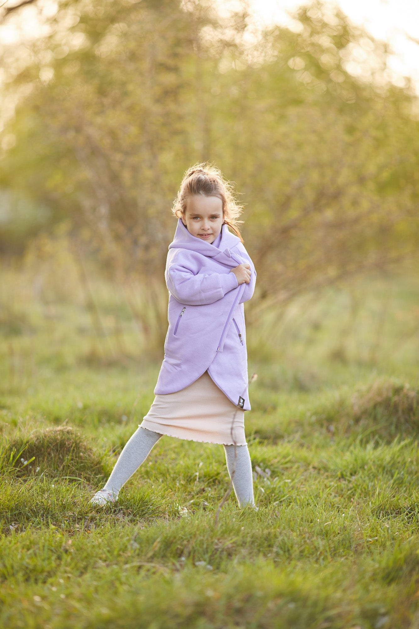 Płaszczobluza KIDS Liliowy